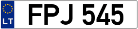 Truck License Plate